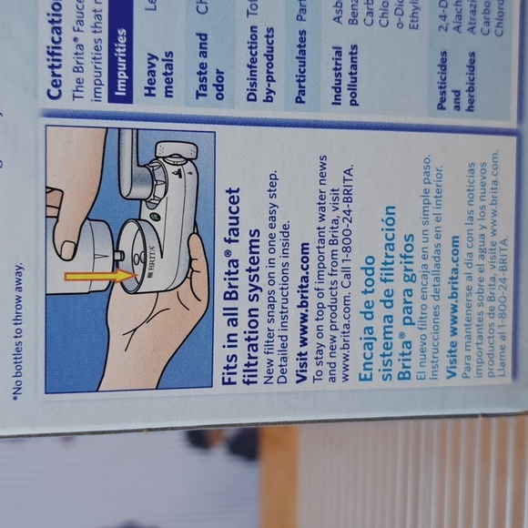 2 Brita on tap water faucet filter system universal 1 replacement fiter white - Picture 5 of 9